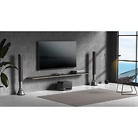 Haut-parleur d'extrêmes graves sans fil 8 po 250 W Sub Pro de WiiM - Noir très lustré