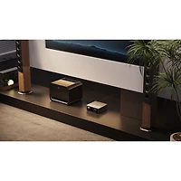 Haut-parleur d'extrêmes graves sans fil 8 po 250 W Sub Pro de WiiM - Noir très lustré