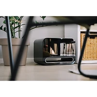 Haut-parleur d'extrêmes graves sans fil 8 po 250 W Sub Pro de WiiM - Noir très lustré