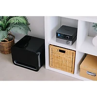 Haut-parleur d'extrêmes graves sans fil 8 po 250 W Sub Pro de WiiM - Noir très lustré