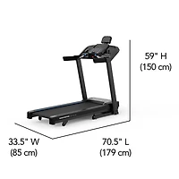 Horizon Fitness T101 Connect Folding Treadmill - Free 2-Month JRNY Membership*
