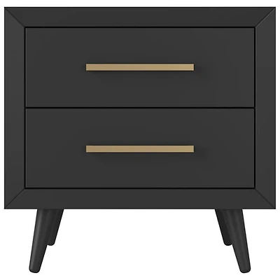 Cranbrook Contemporary 2-Drawer Kids Nightstand - Ebony