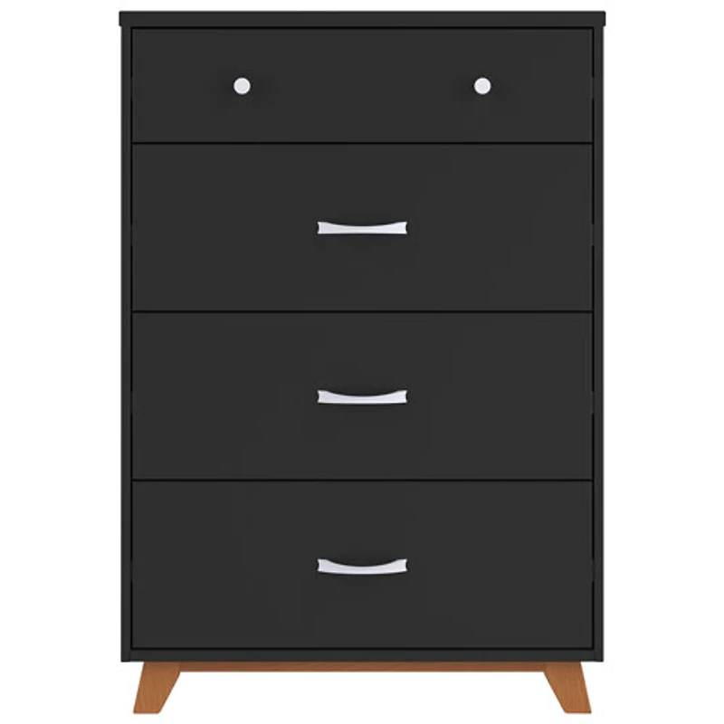 Commode contemporaine à 4 tiroirs pour enfants Soho - Ébène