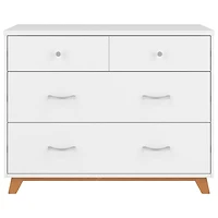 Commode moderne à 3 tiroirs pour enfants Soho - Blanc/naturel
