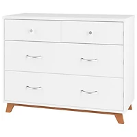 Commode moderne à 3 tiroirs pour enfants Soho - Blanc/naturel