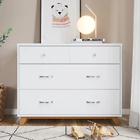 Commode moderne à 3 tiroirs pour enfants Soho - Blanc/naturel