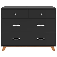 Commode moderne à 3 tiroirs pour enfants Soho - Ébène
