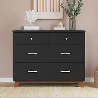 Commode moderne à 3 tiroirs pour enfants Soho - Ébène