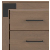 Commode champêtre rustique à 3 tiroirs pour enfants Lucas - Bruyère poussiéreuse