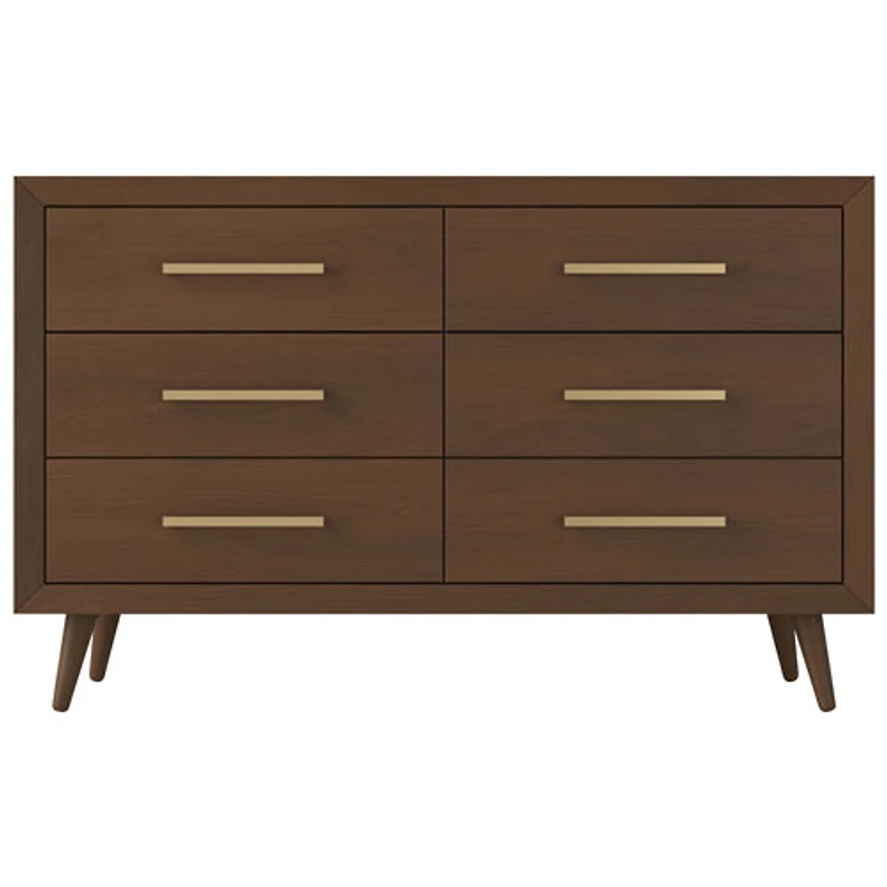 Commodes contemporaines à 6 tiroirs pour enfants Cranbrook - Marron grillé