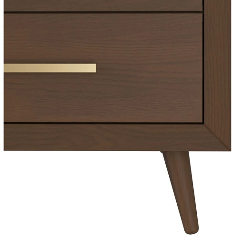 Commodes contemporaines à 6 tiroirs pour enfants Cranbrook - Marron grillé