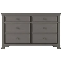 Commode traditionnelle à 6 tiroirs pour enfants Westgate - Gris Chelsea
