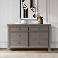 Commode traditionnelle à 6 tiroirs pour enfants Westgate - Gris Chelsea