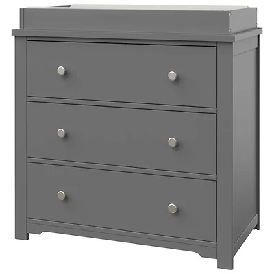 Commodes contemporaines à 3 tiroirs pour enfants Harmony - Gris frais