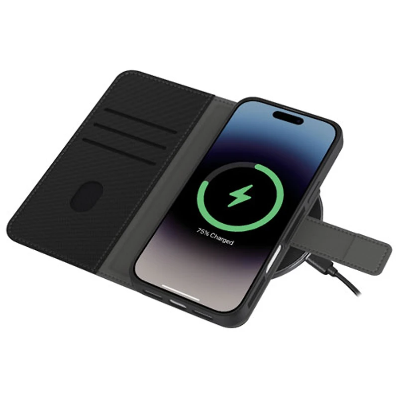 Étui-portefeuille 2-en-1 Switch de LBT avec MagSafe pour iPhone 17 Pro - Noir