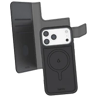 Étui-portefeuille 2-en-1 Switch de LBT avec MagSafe pour iPhone 17 Pro Max - Noir