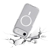 Étui rigide ajusté Glitz de TUFF8 avec MagSafe pour iPhone Air - Paillettes/Transparent