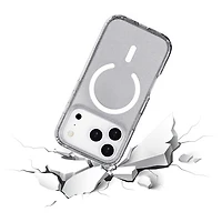 Étui rigide ajusté Glitz de TUFF8 avec MagSafe pour iPhone 17 Pro - Paillettes/Transparent