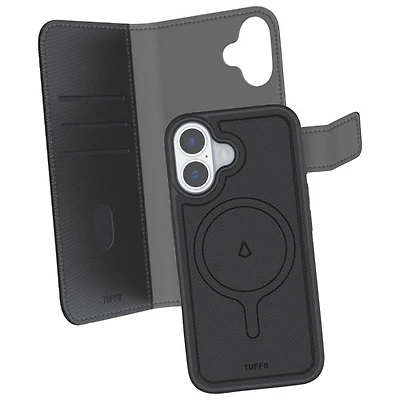 Étui-portefeuille Switch 2-en-1 de LBT avec MagSafe pour iPhone 17 - Noir