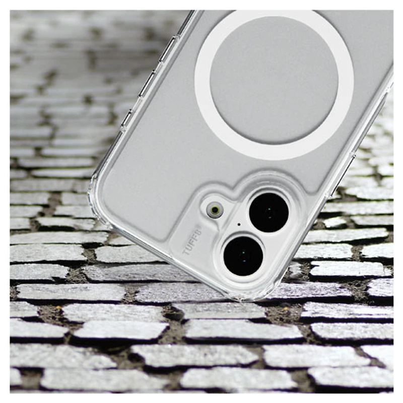 TUFF8 Fitted Hard Shell Case with MagSafe for iPhone 17 - Clear