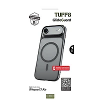 Étui souple ajusté GlideGuard de TUFF8 avec MagSafe pour iPhone Air - Noir fumé