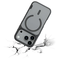 Étui souple ajusté GlideGuard de TUFF8 avec MagSafe pour iPhone 17 Pro - Noir fumé