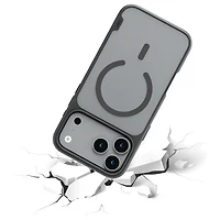 TUFF8 GlideGuard Fitted Soft Shell Case with MagSafe for iPhone 17 Pro Max - Smoke Black