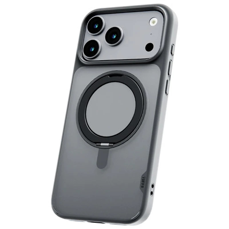 TUFF8 Glide 360 Fitted Hard Shell Case with MagSafe for iPhone 17 Pro Max - Smoke Black