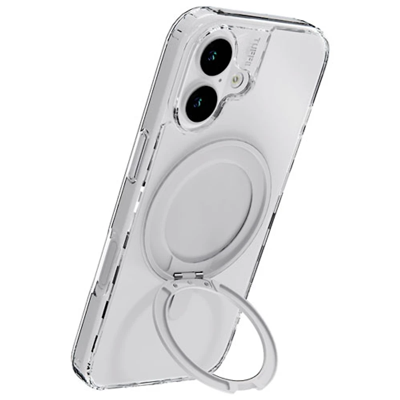 Étui rigide ajusté Glide 360 de TUFF8 avec MagSafe pour iPhone 17 - Transparent
