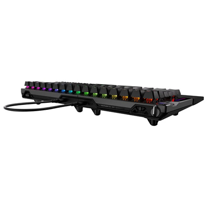 Clavier de jeu divisé à 75 % Bluetooth M703 ROG Falcata d'ASUS - Noir