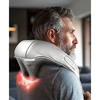 HoMedics Cordless Shiatsu Neck & Shoulder Massager with Heat (NMS-275H-CA) - Grey