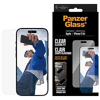 Protecteur d'écran en verre transparent à ajustement classique de PanzerGlass pour iPhone Air