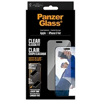 Protecteur d'écran en verre transparent à ajustement classique de PanzerGlass pour iPhone Air