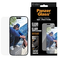 Protecteur d'écran en verre transparent à ajustement classique de PanzerGlass pour iPhone 17 Pro Max
