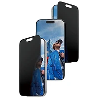 Protecteur d'écran en verre de confidentialité double sens de PanzerGlass pour iPhone 17/ Pro