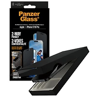 Protecteur d'écran en verre de confidentialité double sens de PanzerGlass pour iPhone 17/ Pro