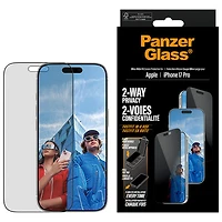PanzerGlass 2-Way Privacy Glass Screen Protector for iPhone 17 Pro