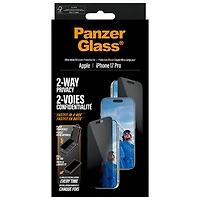 PanzerGlass 2-Way Privacy Glass Screen Protector for iPhone 17 Pro