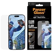 Protecteur d'écran en verre transparent à ajustement classique de PanzerGlass pour iPhone 17