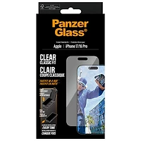 Protecteur d'écran en verre transparent à ajustement classique de PanzerGlass pour iPhone 17