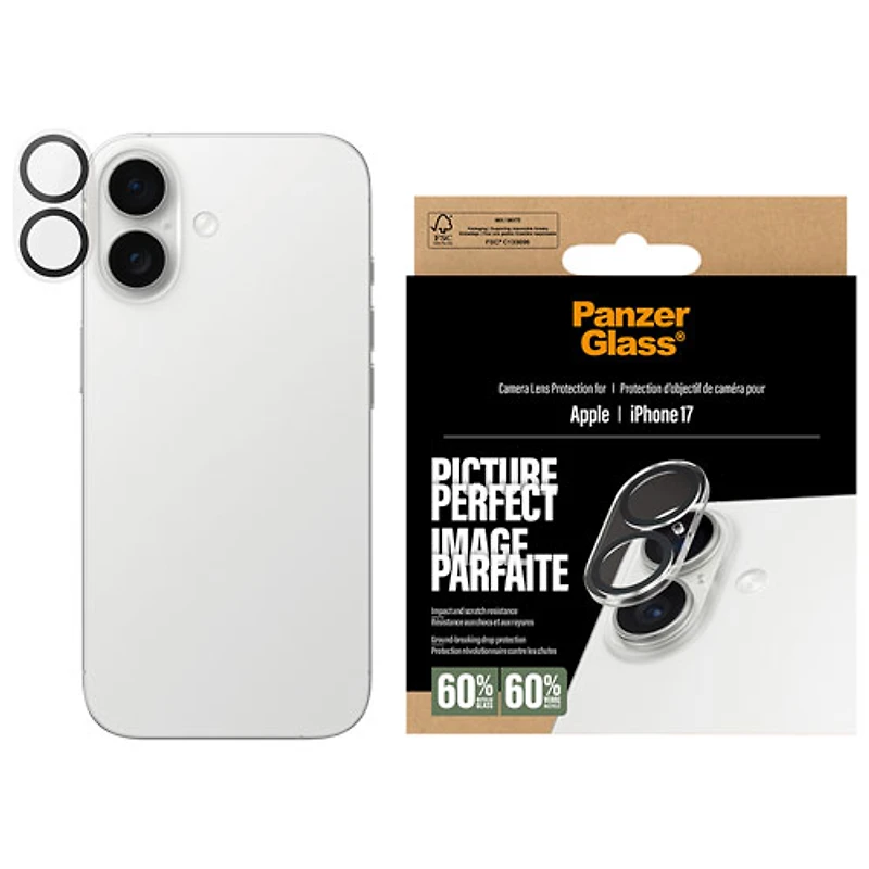 Protecteur d'objectif PicturePerfect de PanzerGlass pour iPhone 17
