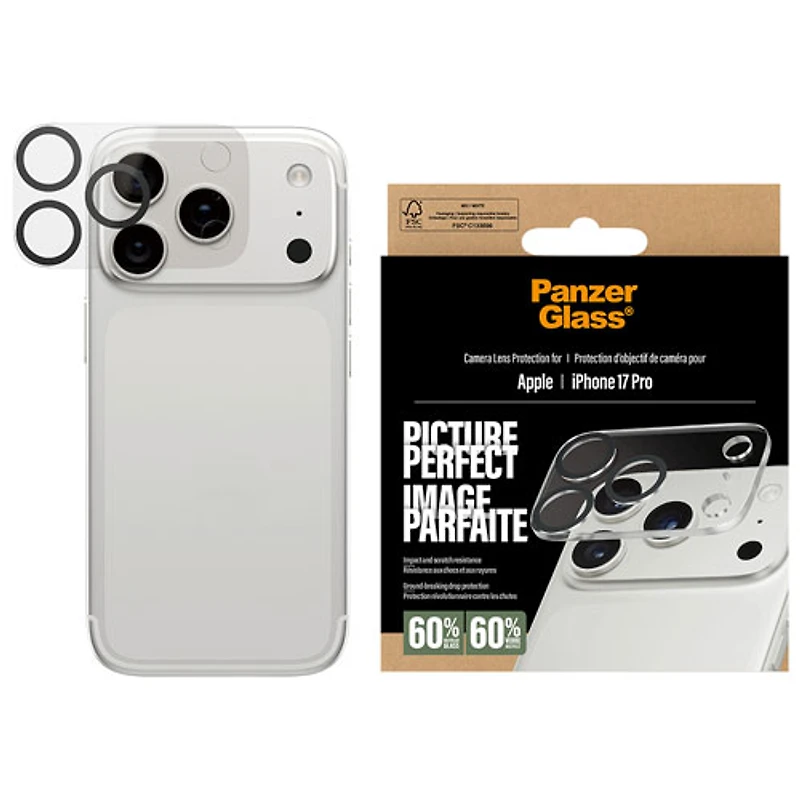 Protecteur d'objectif PicturePerfect de PanzerGlass pour iPhone 17 Pro