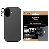 Protecteur d'objectif en métal noir Hoops de PanzerGlass pour iPhone 17