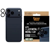 Protecteur d'objectif en métal noir Hoops de PanzerGlass pour iPhone 17 Pro/17 Pro Max