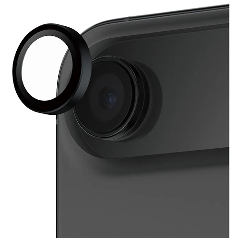 Protecteur d'objectif en métal noir Hoops de PanzerGlass pour iPhone Air