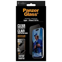 Protecteur d'écran en verre ultralarge de PanzerGlass pour iPhone 17/ Pro