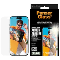 PanzerGlass Anti-Reflective Glass Screen Protector for iPhone 17/16 Pro