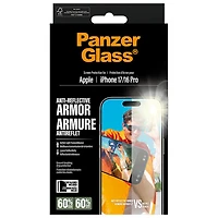 PanzerGlass Anti-Reflective Glass Screen Protector for iPhone 17/16 Pro