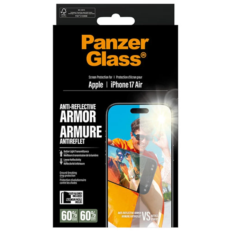 PanzerGlass Anti-Reflective Glass Screen Protector for iPhone Air