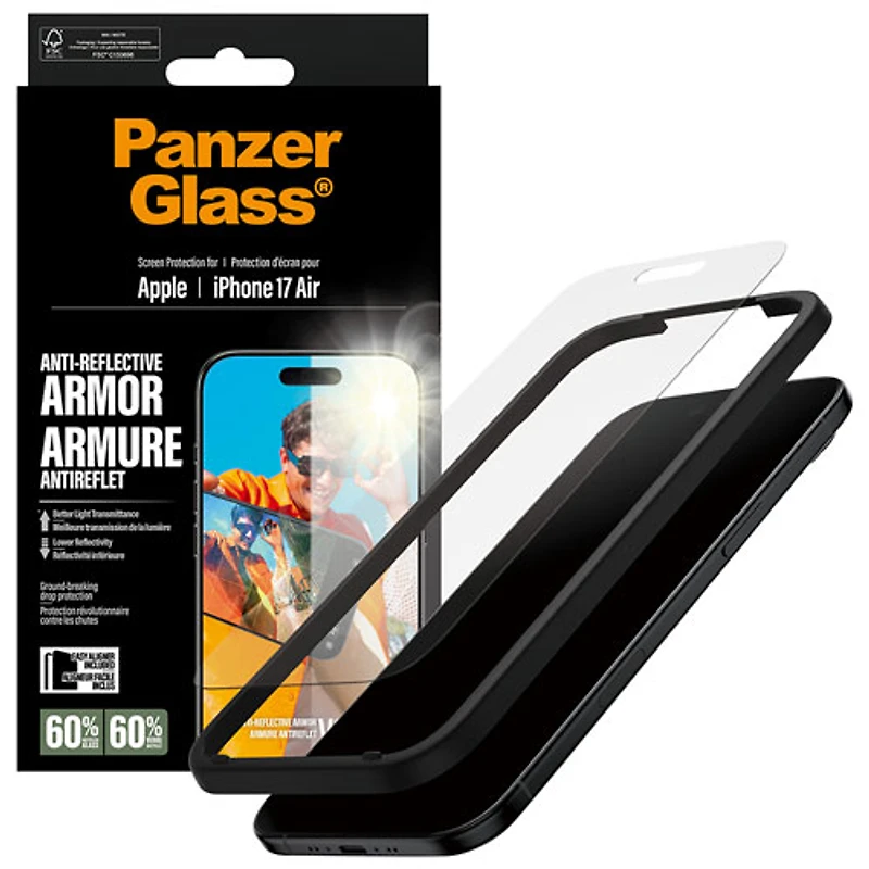 PanzerGlass Anti-Reflective Glass Screen Protector for iPhone Air